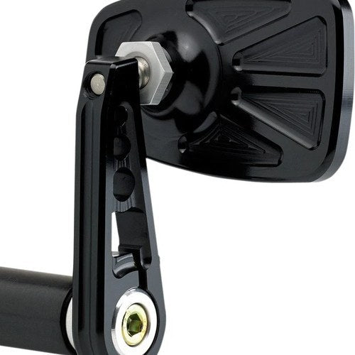 Joker Machine Cafe Bar End Mirror Straight Stem Black