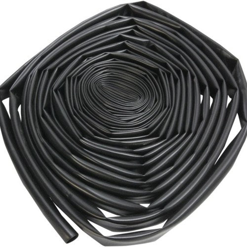 DS 25' Black 2:1 Heat Shrink Tubing .500" shrinks to .250"