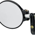 Joker Machine Folding Bar End Mirror Round 2.25" Black
