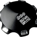Joker Machine Gas Cap Cover Union Jack Black #09-040UB Triumph