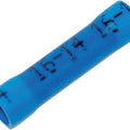Namz Non-Heat Sealable Wiring Butt Splices for 14-16 Gauge Wire Blue 25-Pack