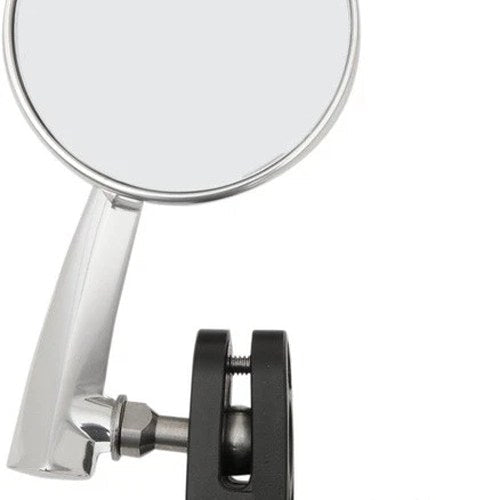 Emgo Aluminum Bar End Mirrors 3" Left Chrome