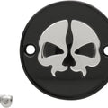 Drag Specialties Split Skull Point Cover Black #3325429