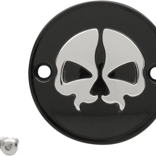 Drag Specialties Split Skull Point Cover Black #3325429