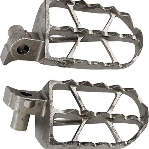 Moose ND Series Offset Footpegs 1/2" Offset Silver fits Kawasaki KX 125/250/250F