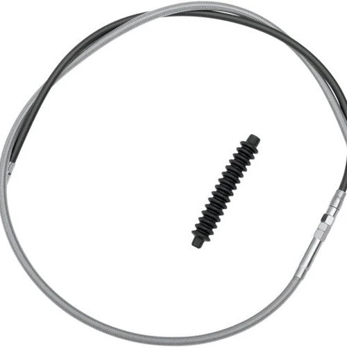 Drag Specialties Braided Clutch Cable 68-11/16" Clear Coated #211873
