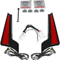 Custom Dynamics Fascia LED Light Panels Black/Red Harley Davidson Street Glide