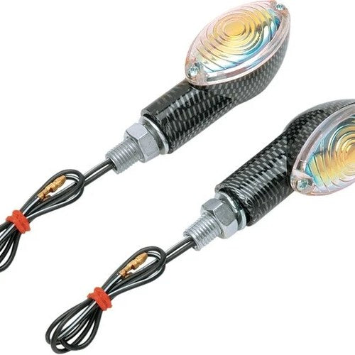 K&S Ultra Mini-Stalk Marker Light Set Single Filament Carbon Rainbow