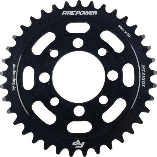 Fire Power 420 Steel Rear Sprocket 37T Black #FPS-801-37-BLK for Kawasaki/Suzuki