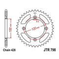 JT Steel Rear Sprocket 428 48T fits Suzuki RM80 1986-2001