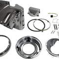 Drag Specialties Nacelle Kit for 7" Headlights Chrome Harley Davidson