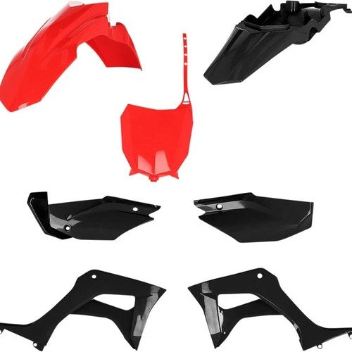 Acerbis Full Plastics Kit Red/Black 2861931018 for Honda CRF110F 2019-2021