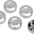 DS Rear Pulley Bolt Covers Chrome 5-Pack Harley Davidson #142814