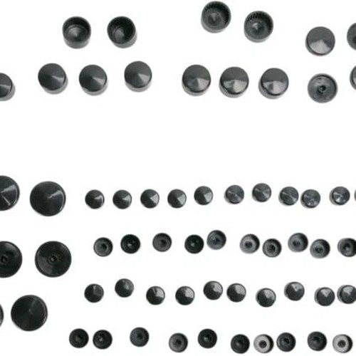 DS Standard Bolt Cover Kit Black Harley Davidson Sportster 50/883/1200 #144301