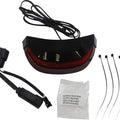 Ciro Crown Taillight with Lightstrike Lighting Black Red Lens #40174