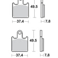 Braking P1R Race Front Brake Pads #P1R927 for Kawasaki Ninja ZX-14/Z1000