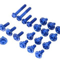 Zeta Aluminum Body Bolt Kit Blue #ZE88-5246 for Kawasaki KX250F/KX450F