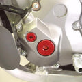 Works Connection Engine Plugs Aluminum Red fits Suzuki RM-Z450/RM-Z250/RMX450Z