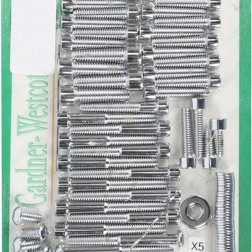 Gardner-Westcott Cam And Primary Cover Bolt Set Chrome Harley Davidson Dyna