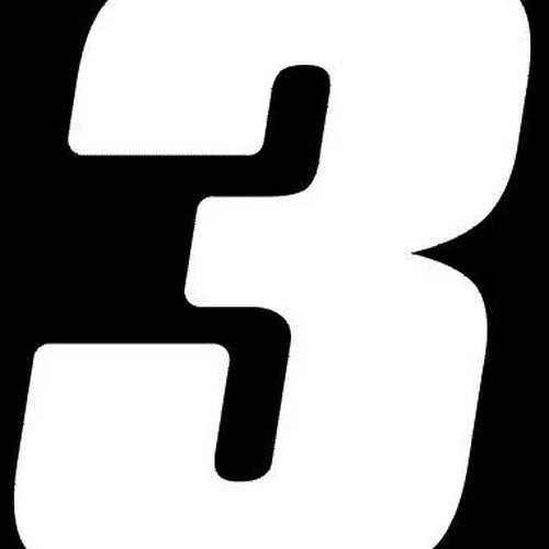 Dirt Digits Vinyl Numbers 7" White #3 3-Pack