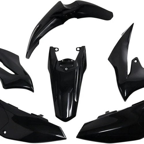 Acerbis Plastics Kit Black #2726650001 for Yamaha YZ65 2018-2025