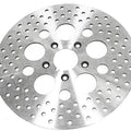 HardDrive Drilled Vented Front Brake Rotor Machined 144190 Harley Davidson
