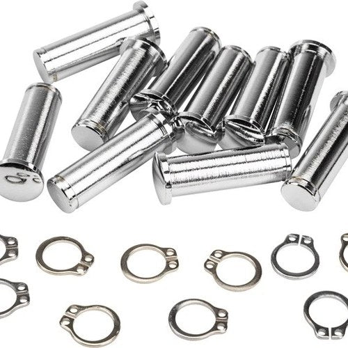 HardDrive Clutch Lever Pivot Pins with Clips Chrome #051207 Harley Davidson