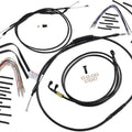 Burly Handlebar Cable/Line Kit for 12" Hangers Black #B30-1192 Harley Davidson