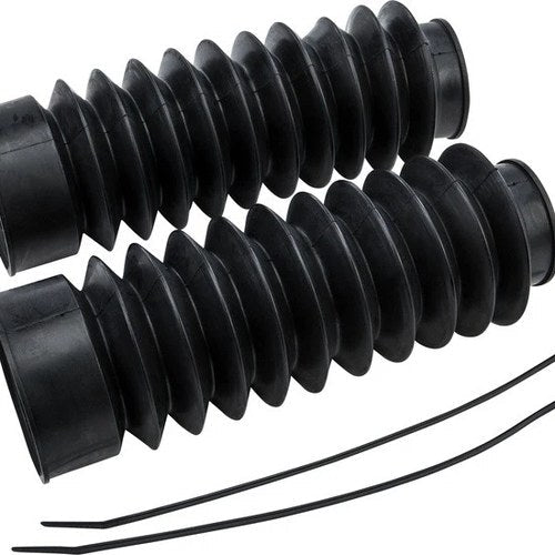 HardDrive Custom 49mm Fork Boots 9"L Black