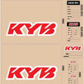 Dcor Suspension Decal Kit Kyb Red