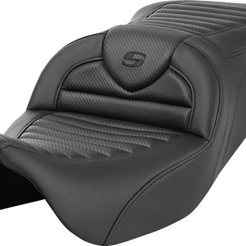 Saddlemen RoadSofa CF Tuck-N-Roll Seat #285045 Harley Davidson