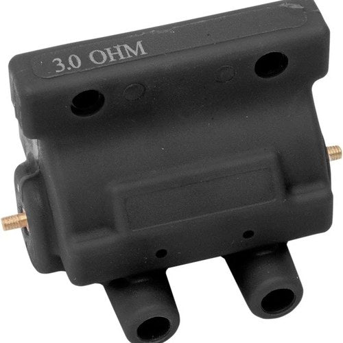 Drag Specialties Molded Dual-Fire Electronic Ignition Coil Black Harley Davidson