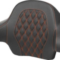 Saddlemen LS Tour-Pak Backrest Pad Orange Stitch #285054 Harley Davidson