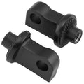 Kuryakyn Splined Peg Adapter Mounts Satin Black #8896 Harley Davidson Sportster