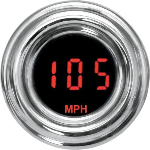 Dakota Digital 1-7/8" Mini Speedometer Mph Retro Red