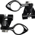 Ciro Engine Guard Highway Peg Mounting Kit Male-Mount D-Spring Standard Black