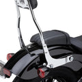 Cobra Detachable Round Passenger Backrest Chrome #602-2010 Harley Davidson