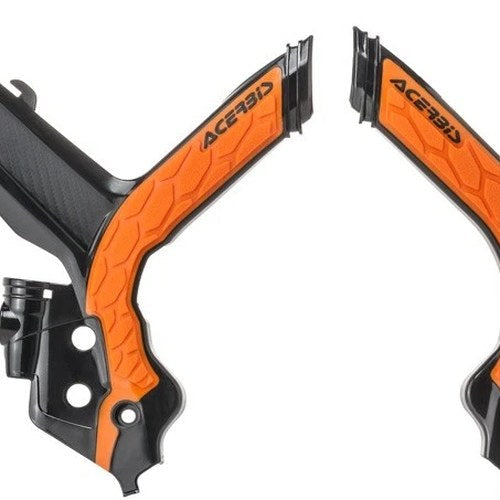 Acerbis X-Grip Frame Guards Black/Orange KTM 350 EXC-F/500 EXC-F/350 XCF-W