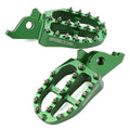 Zeta Aluminum Footpegs Green #ZE93-1224 fits Kawasaki KX250F/KX450F