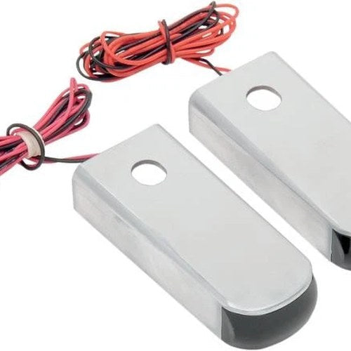 Alloy Art Fender LED Strut Marker Lights Raw Red/Smoke Lens #SSL-2R