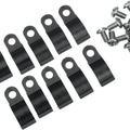 Drag Specialties Anti-Rattle Clutch Clip Black 10-Pack #173773