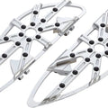 Arlen Ness 10-Gauge Adjustable Driver Floorboards Chrome 410-006 Harley Davidson