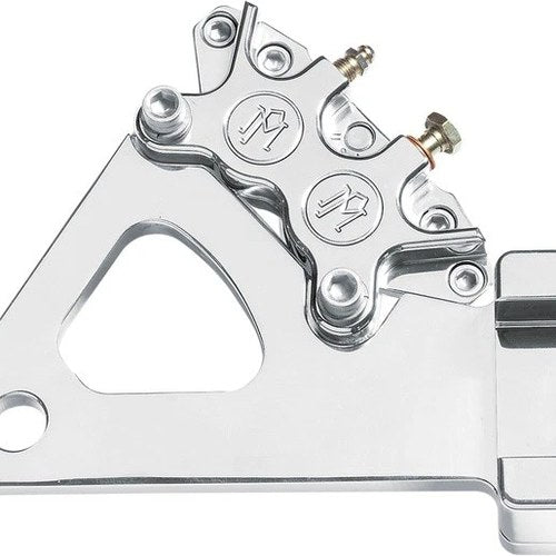 PM 4-Piston Classic Caliper & Bracket Rear 11.5" Chrome 1268-0052CH