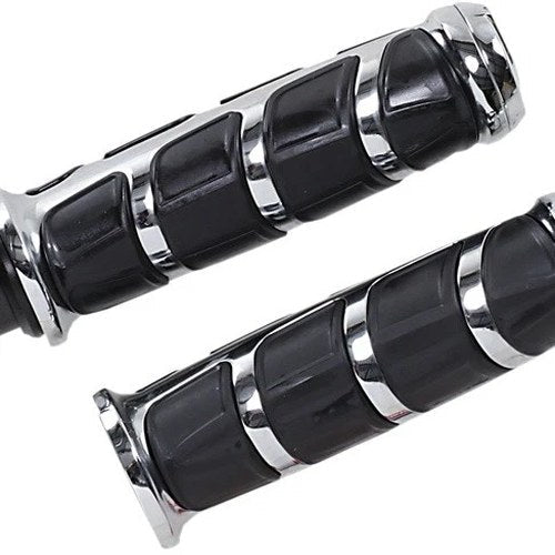 Kuryakyn Kinetic Grips Chrome #6375 for Yamaha/Kawasaki/Suzuki
