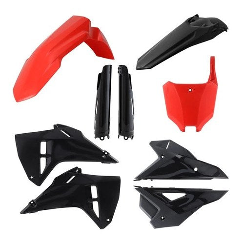 Acerbis Full Plastics Kit Red/Black #2985981018 for Honda Crf 250/CRF 450 2025