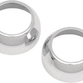 DS Aluminum 1-Piece Fork Boot Covers 39mm Chrome Harley Davidson #139052