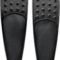 Accutronix Teardrop Drilled Extended Floorboards Black Driver #FBF91-DTB Indian