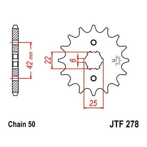JT Front Sprocket 530 15T fits Honda CB500T 500 Twin Dohc 1975-1977