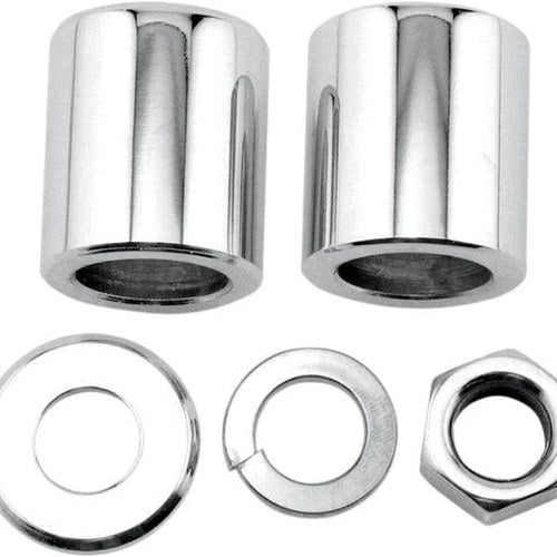 Colony Axle Spacer/Nut Kit Front Chrome #9989-4 Harley Davidson