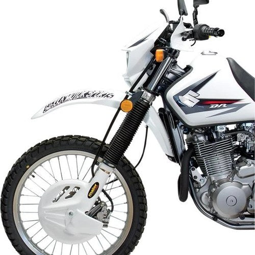 Maier Fork/Disc Guard White #596751 fits Suzuki DR650SE 1996-2009/2011-2014